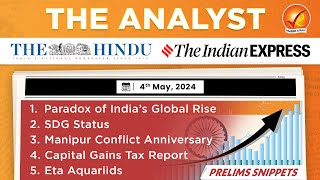 The Analyst 4th May2024 Current Affairs Today  Vajiram and Ravi Daily Newspaper Analysis [upl. by Nabroc]