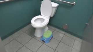 Bathroom Tour American Standard Urinal and Glacier Bay Toilet [upl. by Hazelton]