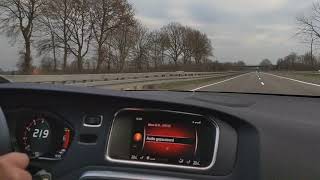 Volvo V40 T5 Polestar 2018 on the Autobahn [upl. by Euqinahs451]