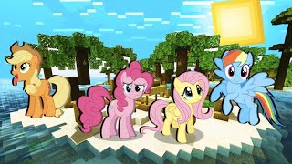 My Little Pony in the Tropics in Minecraft [upl. by Samled]