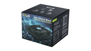 GELID Announces Slim Silence Black CPU Cooler [upl. by Leterg]