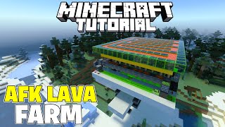 Lava Farm Tutorial For Minecraft Bedrock Edition [upl. by Yeh]