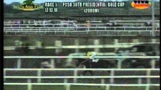 PCSO 38th PRESIDENTIAL GOLD CUP MHP SAP SC DEC 12 2010 RACE 5 YES POGImpg [upl. by Nilknarf]