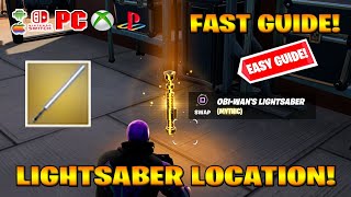 Where to find ALL Lightsaber Location in Fortnite How to Get Lightsaber Location [upl. by Afatsum]