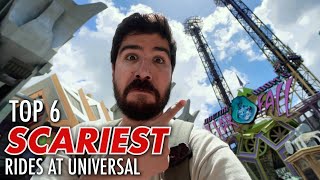 TOP 6 SCARIEST Rides At Universal Orlando [upl. by Bartosch]