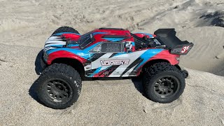 Arrma Vorteks Running At The Beach On 3s Ovonics 10122024 [upl. by Corson]