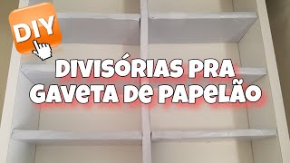 DIY DIVISÓRIAS DE PAPELÃO [upl. by Anait]