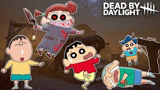 Nene became killer nurse in dead by daylight 😱🔥  Shinchan playing dead by daylight 😂  horror game [upl. by Wallach]