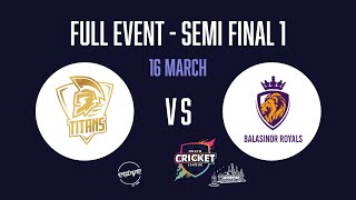 Semi Final 1  Balasinor Royal vs TheTitans  NNDYM Cricket League 2022 at Motera B Ground [upl. by Mcneely]