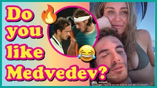 Stefanos Tsitsipas on quotDo you like Medvedevquot 😂 [upl. by Spector]