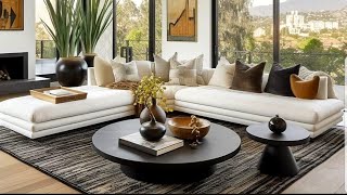 SOFT NEUTRAL LIVING ROOM DECORATING IDEAS 2024 INTERIOR DESIGNS [upl. by Wilbur]