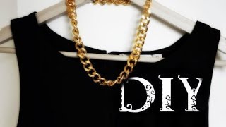 DIY  Gold Chain Necklace [upl. by Assyn]