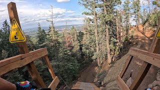 Captain Morgans downhill only trail in Colorado Springs mtb gopro12 mountainbike [upl. by Dougherty40]