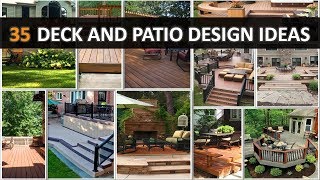 35 Deck and Patio Design Ideas  DecoNatic [upl. by Schlenger]