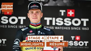 Critérium du Dauphiné 2024  Highlights of Stage 4 [upl. by Ardnasil]