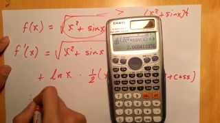 How to Differentiate using calculator [upl. by Eeuqram]