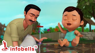 Pappa Pappa Mere Pyaare Pappa  Father Song  Hindi Rhymes for Children  Infobells [upl. by Suirad839]