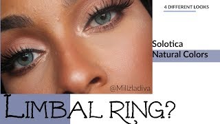 Solotica Natural Colors TopazioIceMelOcre Limbal Ring [upl. by Olimreh]