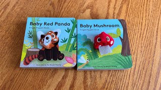 Unboxing Baby Red Panda and Baby Mushroom finger puppet board book [upl. by Pirnot]