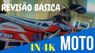 TROCA DE ÓLEO E FILTRO DE ÓLEO  MOTO IMPORTADA CRF 250X 4K [upl. by Isidro]