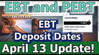 Deposit Dates EBT Apply PEBT EBT Card 347 All States Allotment 15 Increase April SNAP Food Stamps [upl. by Oiril]