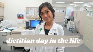 DAY IN THE LIFE as a vegan DIETITIAN malnutrition  working with doctors [upl. by Enitsugua]