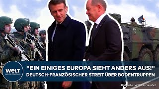 PUTINS KRIEG Keine Bodentruppen in die Ukraine quotVerhältnis zerrüttetquot Scholz streitet mit Macron [upl. by Ttekcirc]