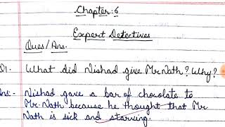 Expert detectives QUESTION ANSWERS complete exercise chapter 6 class 7th english ncert [upl. by Guilbert]