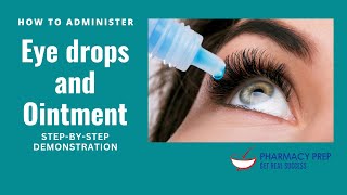 How to administer eye drops and ointment a stepbystep demonstration  PEBC OSPE amp pharmacist OSCE [upl. by Sadick7]