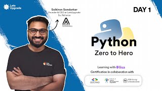 Day 1  Python Fundamentals  Python Zero to Hero in 5 Days [upl. by Ynatsed]