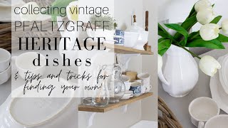 Vintage Pfaltzgraff Heritage Dishes  Tips and Tricks [upl. by Kellby]