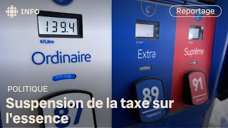 Suspension de la taxe sur lessence jusquen fin dannée [upl. by Yevoc560]