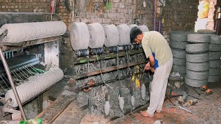 Amazing Process Of Recycling Waste Cotton Thread And Manufacturing Brand New Cotton Yarn [upl. by Einuj]