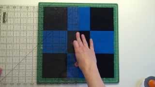 27 Piecing a Disappearing Nine Patch Quilt Block [upl. by Aeli]