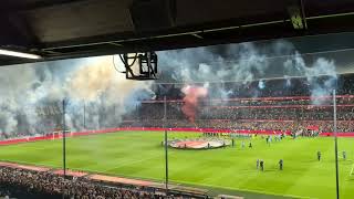 Feyenoord  SCUM 30102024 Opkomst en Megabanner [upl. by Ahsitak]