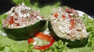 🥑como se hacen los aguacates rellenos de atún  PALTA RELLENA de ATÚN [upl. by Mcclary]