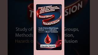 Study Of BLOOD GROUP  Methods Of BLOOD TRANSFUSION  INDICATION  HAZARDS OF BLOOD TRANSFUSION [upl. by Jessey282]