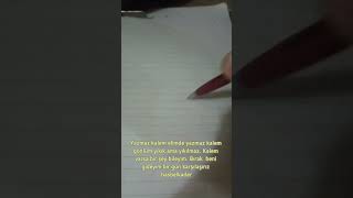 Kalem Yazmıyor Böyle kalemin  shorts pencildrawing kalem edit hasbelkader yıldıztilbe like [upl. by Aleunamme]