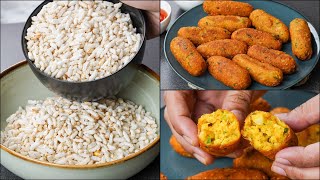 Leftover Khoi Recipe  If You Have 1 Cup KhilPuff Rice Make This Delicious Pakoda Snacks [upl. by Aphrodite772]