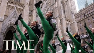 St Patricks Day Parade In New York City  TIME [upl. by Sucramat]