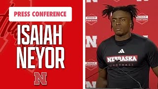 Nebraska Football WR Isaiah Neyor following 3124 loss vs Illinois [upl. by Pease421]