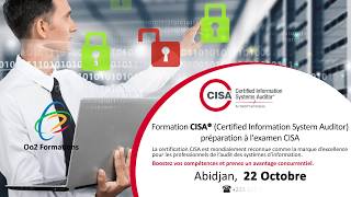 Formation CISA Certified Information System Auditorle 22 Octobre à Abidjan [upl. by Krawczyk207]