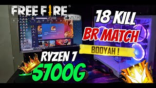 Ryzen 7 5700g free fire test without graphics card 👑  ryzen 7 5700g free fire fps test [upl. by Ahgiel660]