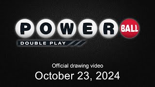 Powerball Double Play drawing for October 23 2024 [upl. by Chet]