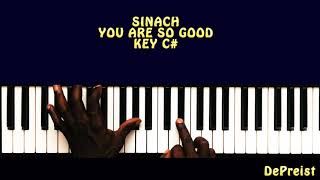 SINACH  You Are So Good Piano Chords For Beginners [upl. by Neda461]