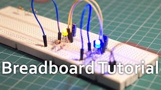 Breadboard tutorial How to use a breadboard for beginners [upl. by Yrffej]