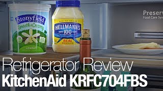 KitchenAid KRFC704FBS Counter Depth Refrigerator Review [upl. by Jensen252]