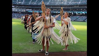 Seattle Mariners Native American Heritage Night [upl. by Eyot]