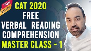 CAT Reading Comprehension  RC Strategies amp Tricks  Free CAT Online Class 1 by CATKing Rahul Sir [upl. by Zalea559]