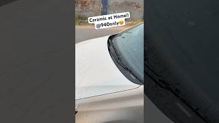 How to do ceramic coating on car at home Best ceramic coating for car under 1000₹ Car101 shorts [upl. by Aniat750]